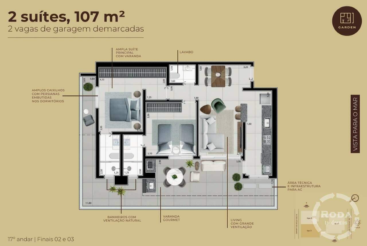 Apartamento à venda no Boqueirão: 