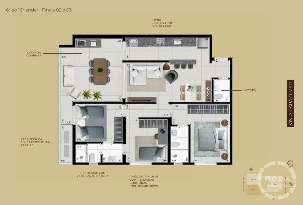 Apartamento à venda no Boqueirão: 