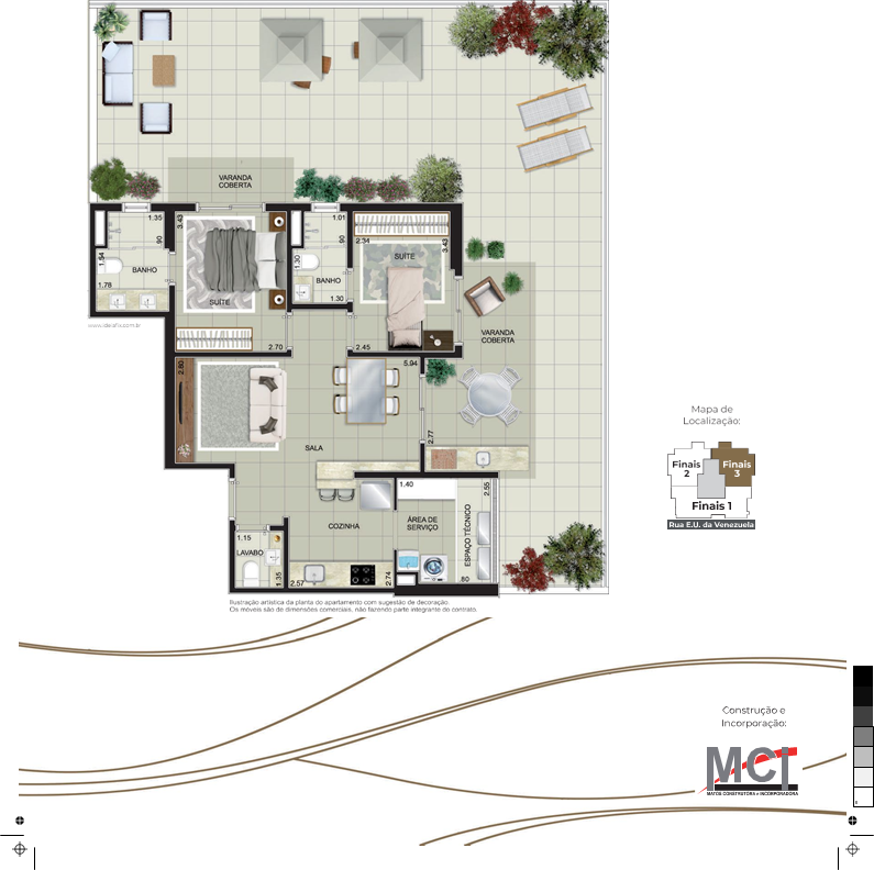 Apartamento à venda no Ponta da Praia: 