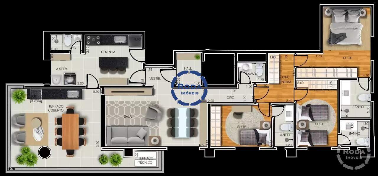 Apartamento à venda no Embaré: 