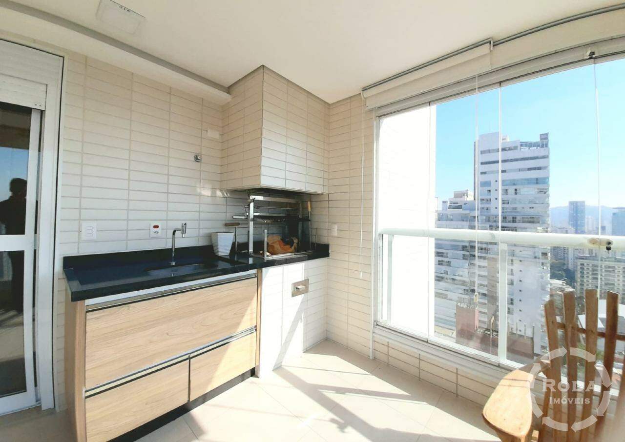 Apartamento para aluguel no Boqueirão: varanda com churrasqueira