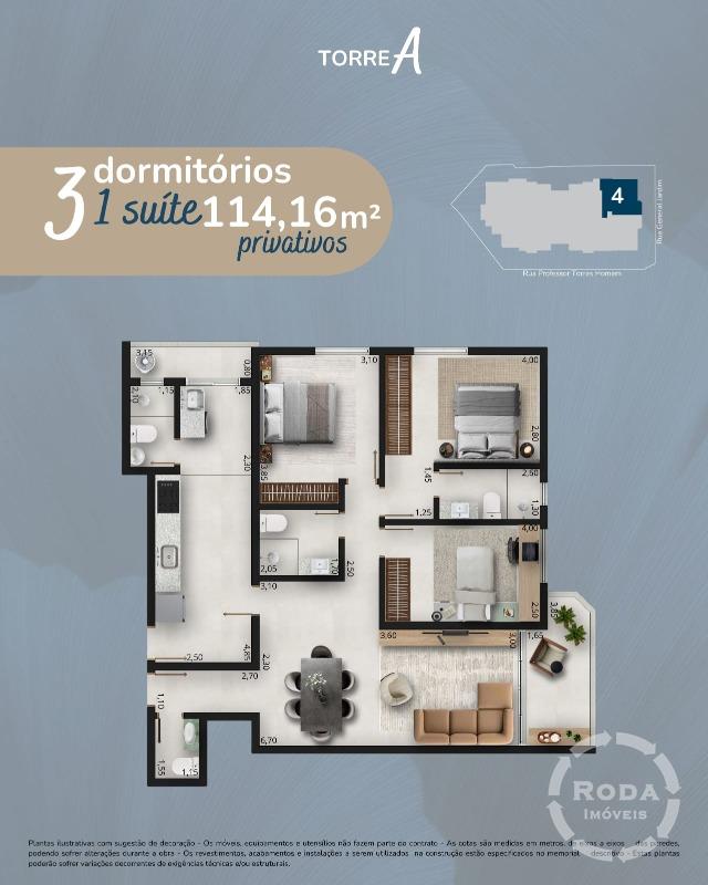 Apartamento à venda no Embaré: 