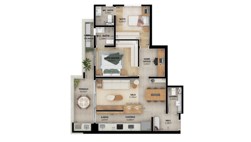 Apartamento à venda no Boqueirão: 