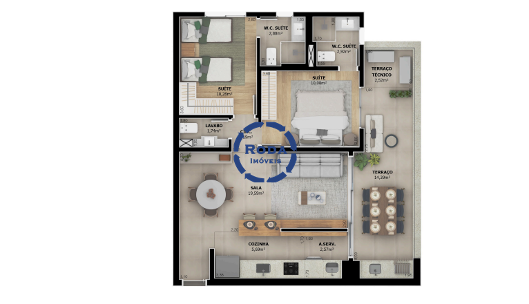 Apartamento à venda no Boqueirão: 