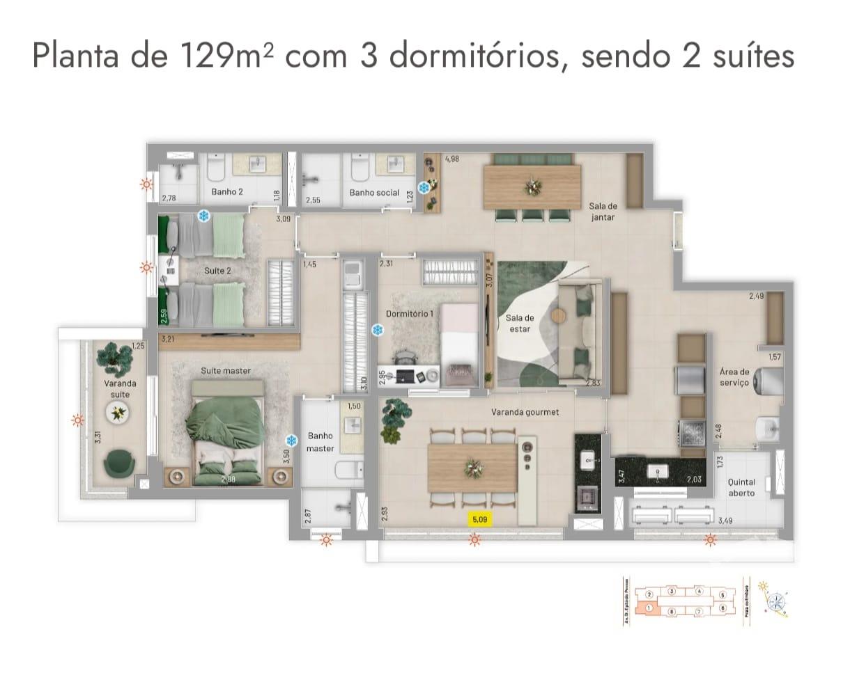 Apartamento à venda no Embaré: 