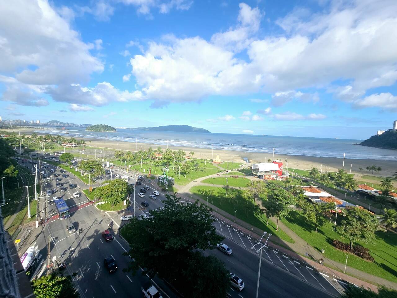 Apartamento à venda no Itararé: VISTA TOTAL DO MAR