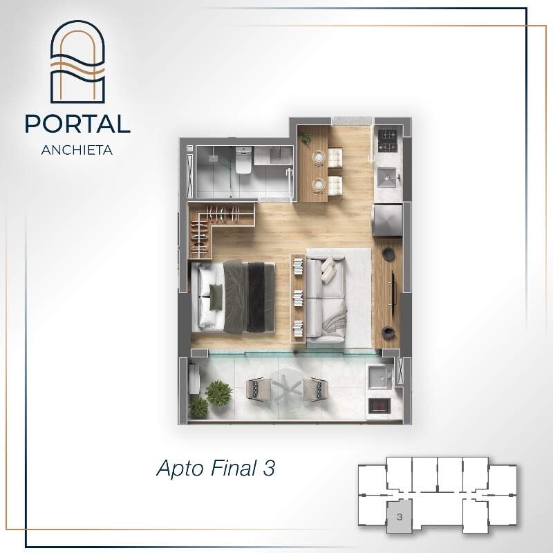 Apartamento à venda no Centro: 