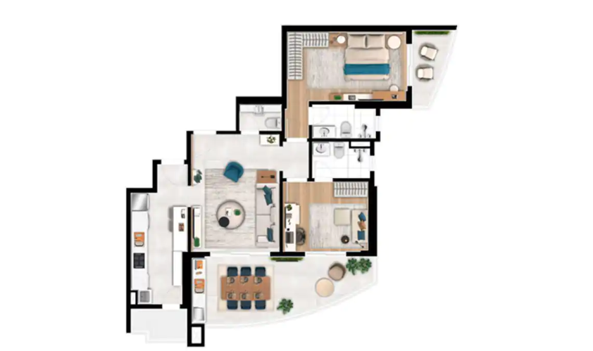 Apartamento à venda no Ponta da Praia: 