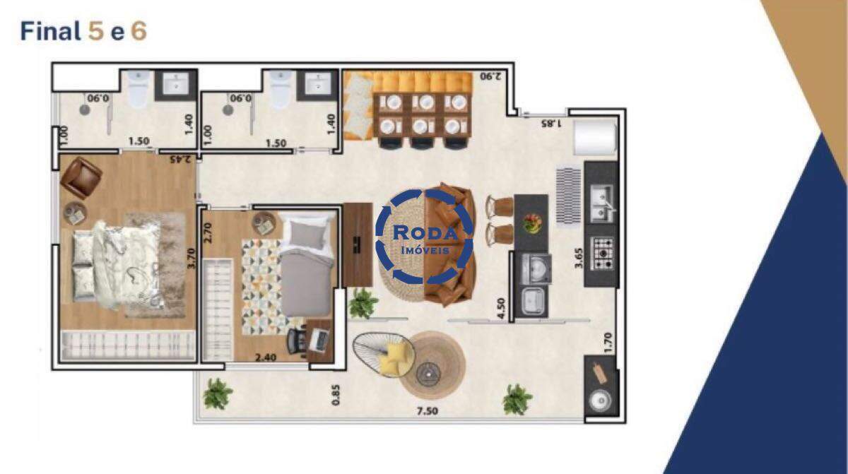Apartamento à venda no Macuco: 