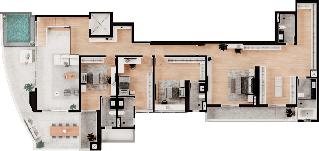 Apartamento à venda no Ponta da Praia: 