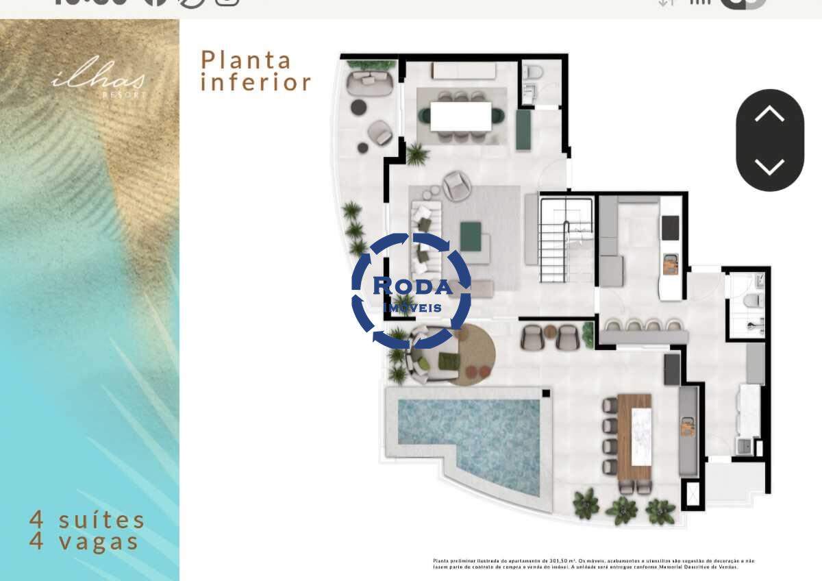 Apartamento Duplex à venda no Ponta da Praia: 