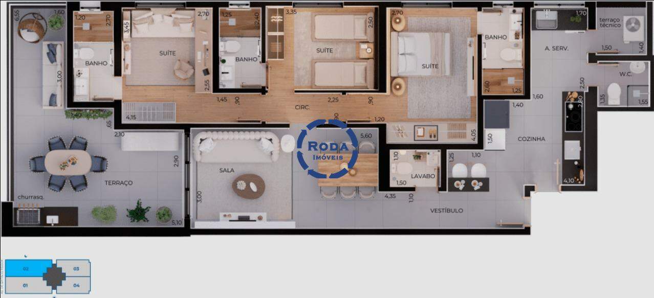 Apartamento à venda no Boqueirão: 
