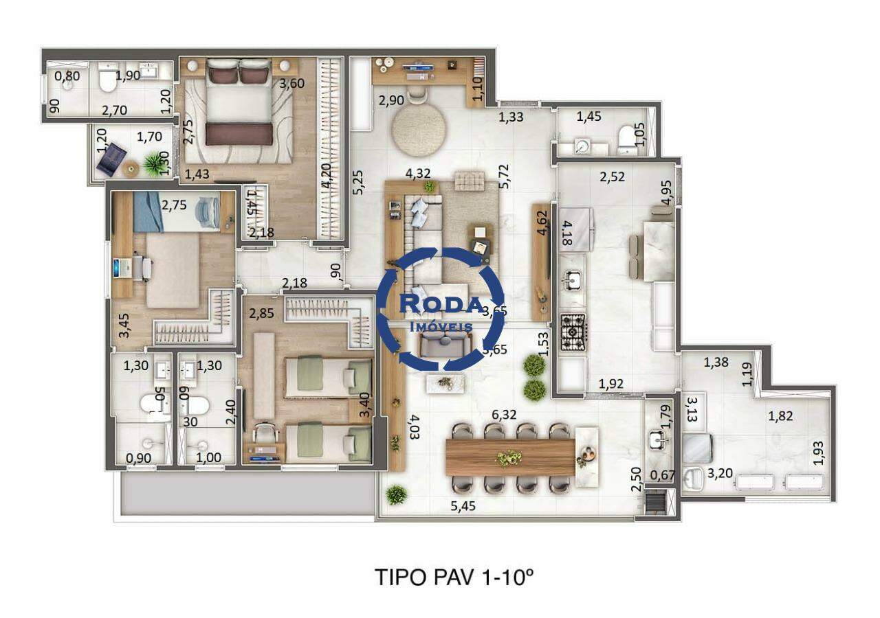Apartamento à venda no Ponta da Praia: Planta