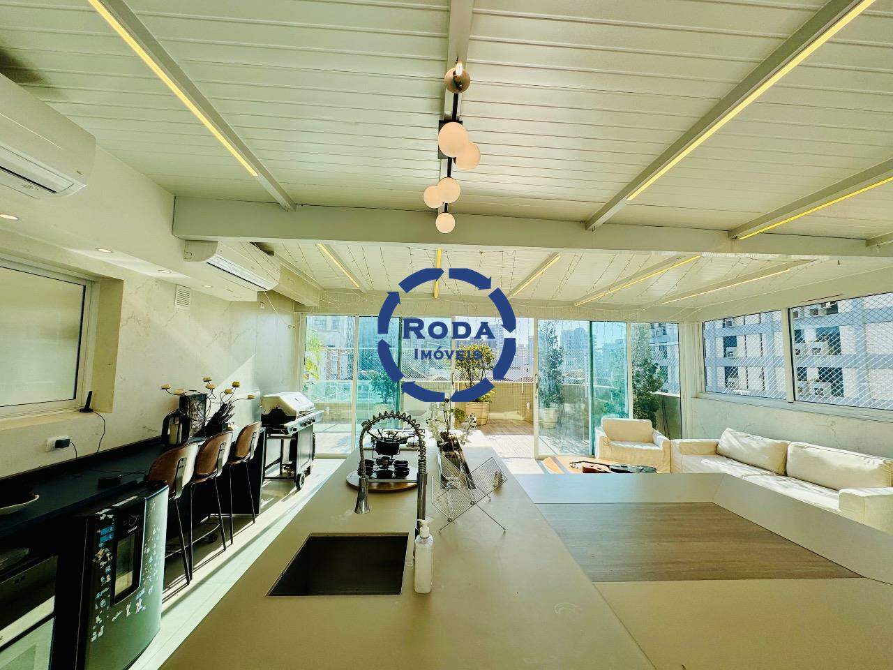 Apartamento à venda no Embaré: área gourmet