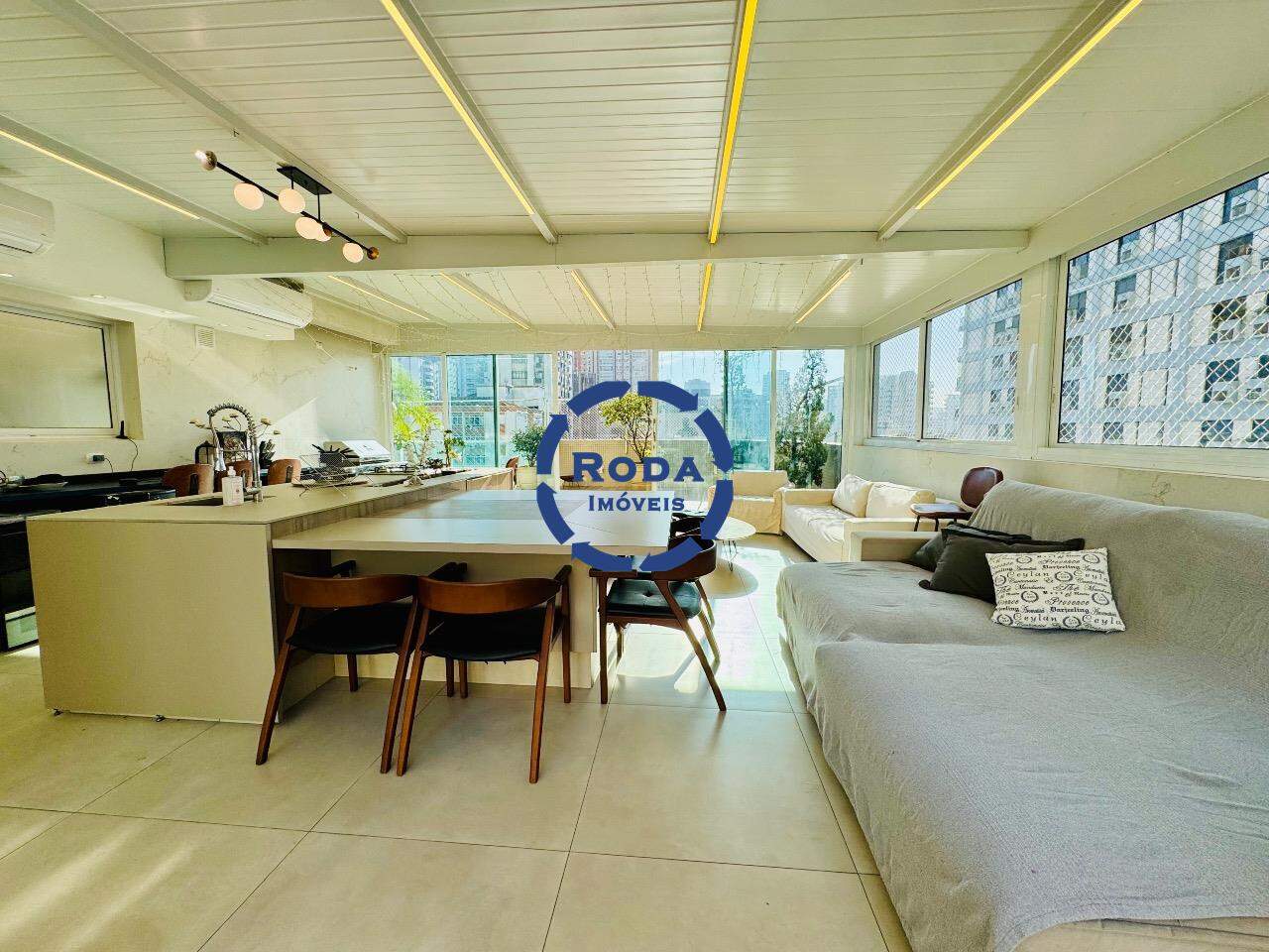 Apartamento à venda no Embaré: área gourmet