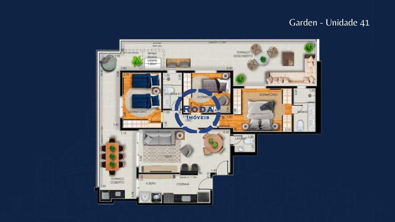 Apartamento Garden à venda no Aparecida: 