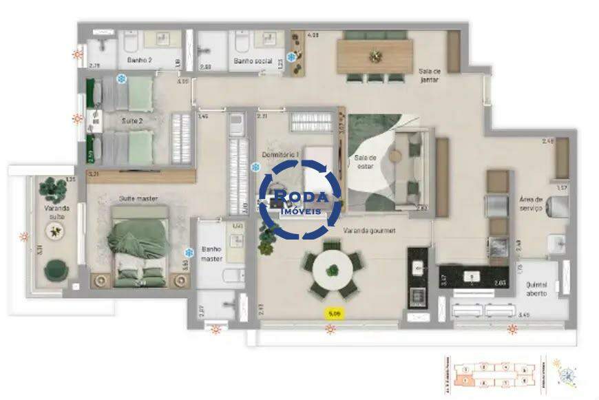 Apartamento à venda no Embaré: 