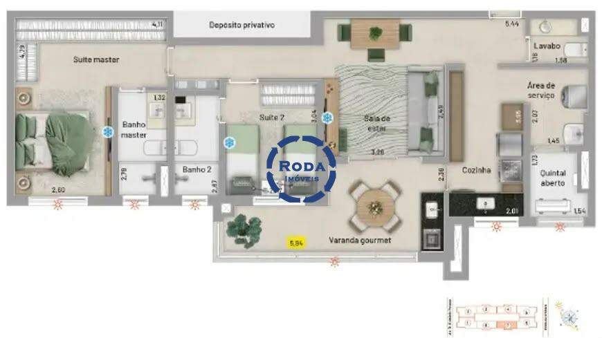 Apartamento à venda no Embaré: