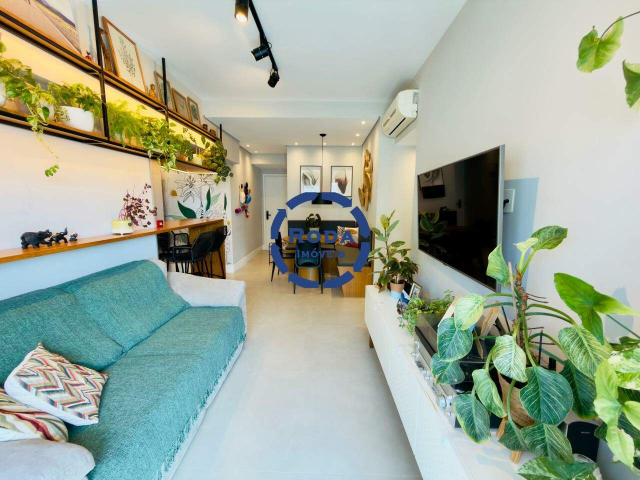 Apartamento à venda no Gonzaga: sala 2 ambientes