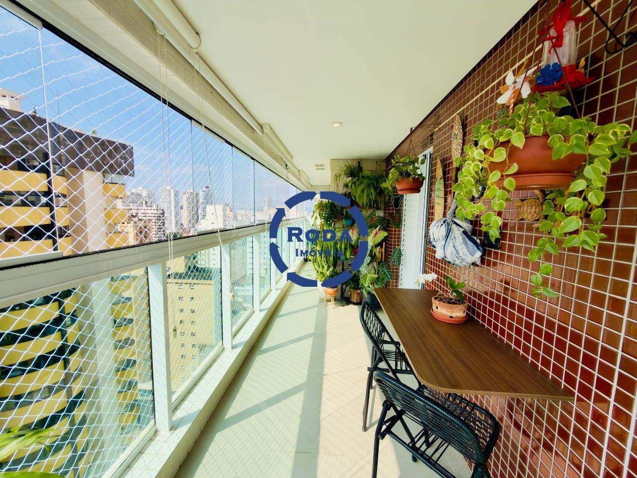 Apartamento à venda no Gonzaga: varanda 