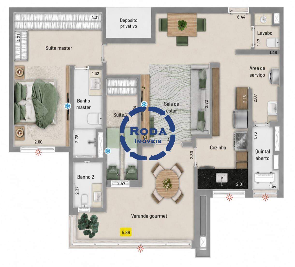 Apartamento à venda no Embaré: 
