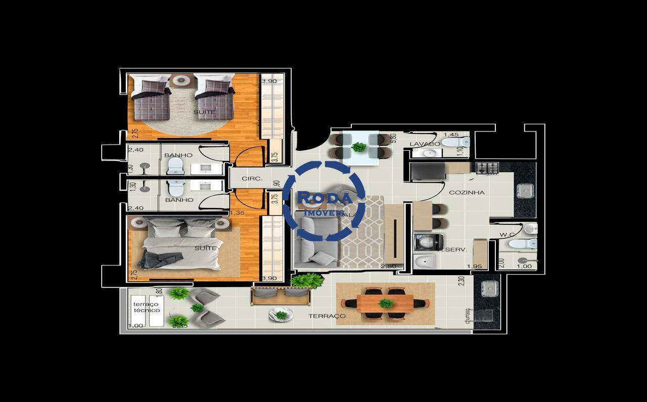 Apartamento à venda no Embaré: