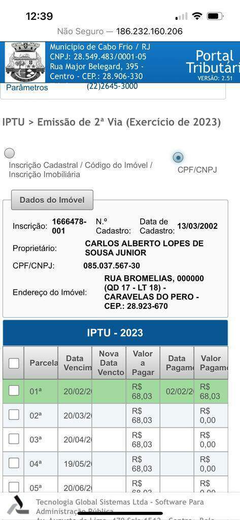 Terreno à venda no Caravelas do peró: 