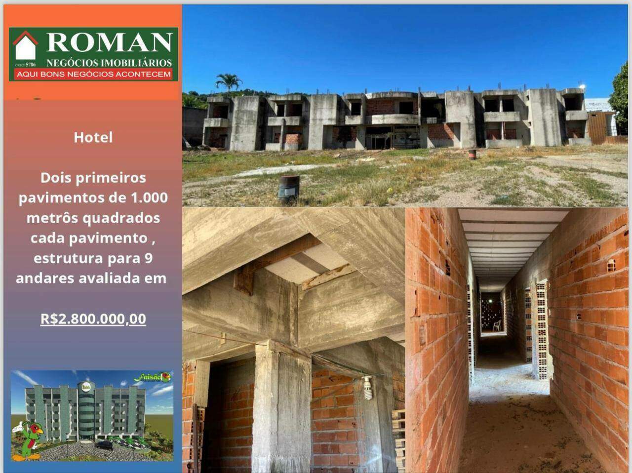 Hotel à venda no Não Informado: 