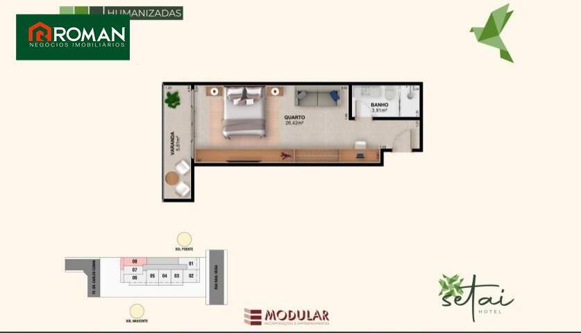 Hotel à venda no Centro: 