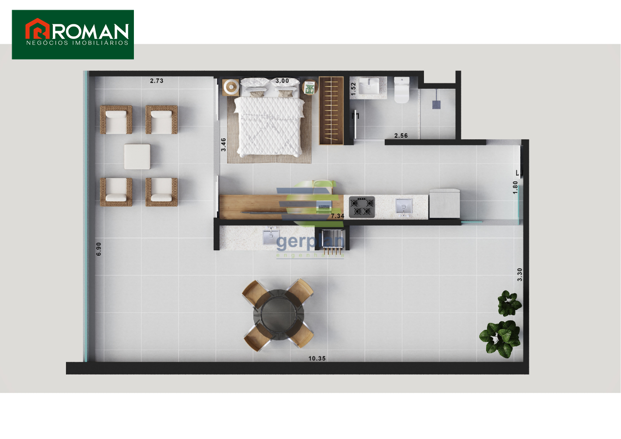 Apartamento à venda no Passagem: 