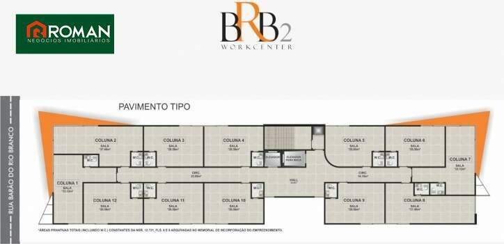 Sala para aluguel no Passagem: 