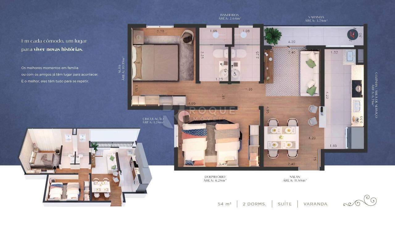 Apartamento à venda no bairro Jardim Orestes Veroni: 