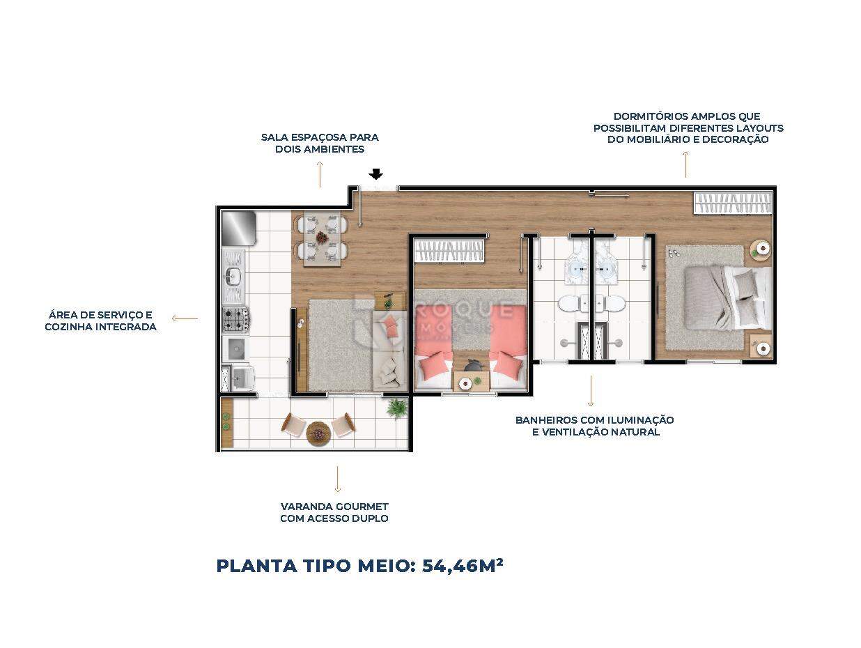 Apartamento à venda no bairro Jardim Esteves: PLANTA