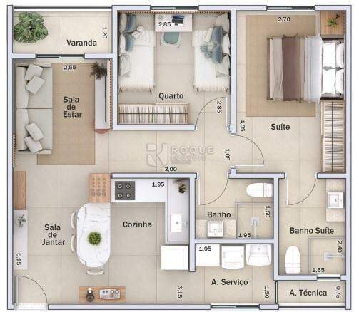 Apartamento à venda no bairro Chácaras Antonieta:
