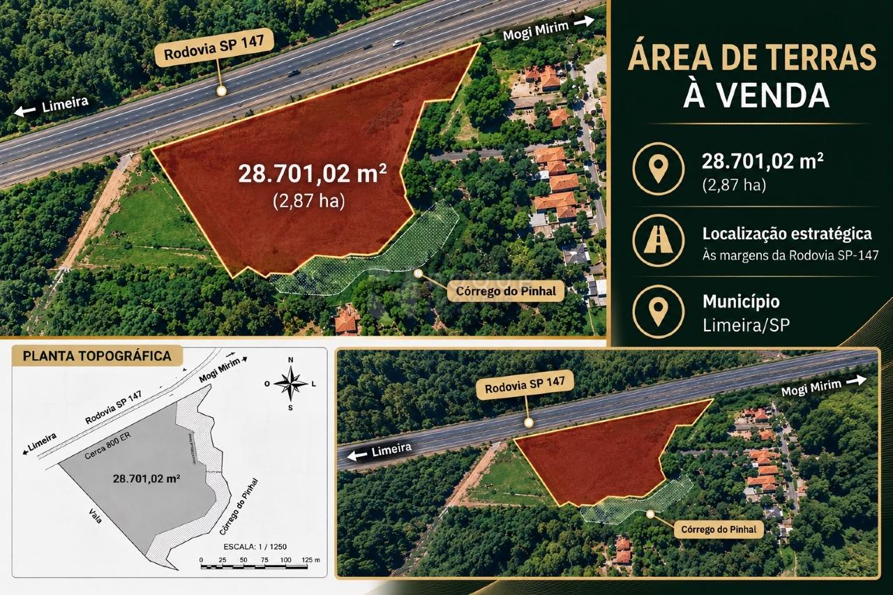 Área à venda no bairro Área Rural de Limeira: ÁREA 