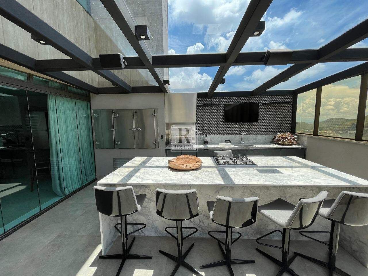 Roscoe Imobiliária Vila da Serra - Cobertura 4 quartos Quartos: Roscoe Imóveis_terraço_cobertura_Vila da Serra (2)