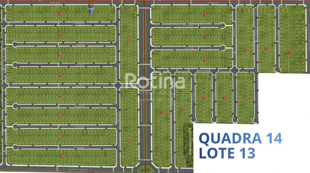 Terreno à venda, em Uberlândia no bairro GSP Life II no valor de R$ 165.000,00 - Rotina Imobiliária: 