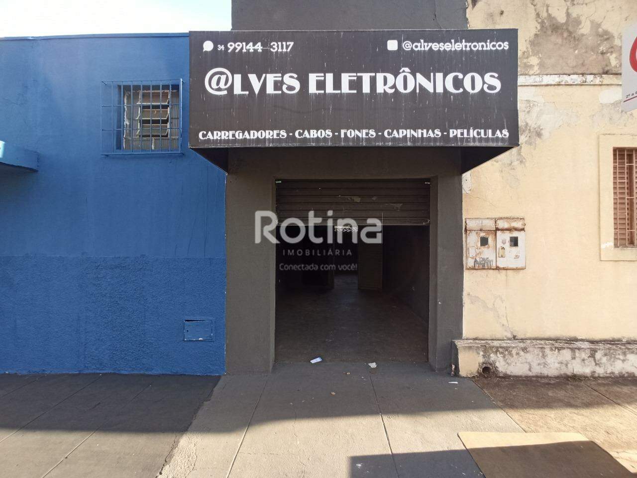 Loja para alugar, em Uberlândia no bairro Centro no valor de R$ 850,00 - Rotina Imobiliária: 