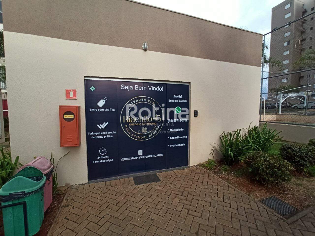 Apartamento para alugar, 2 quartos em Uberlândia no bairro Jardim Inconfidência no valor de R$ 1.400,00 - Rotina Imobiliária: 