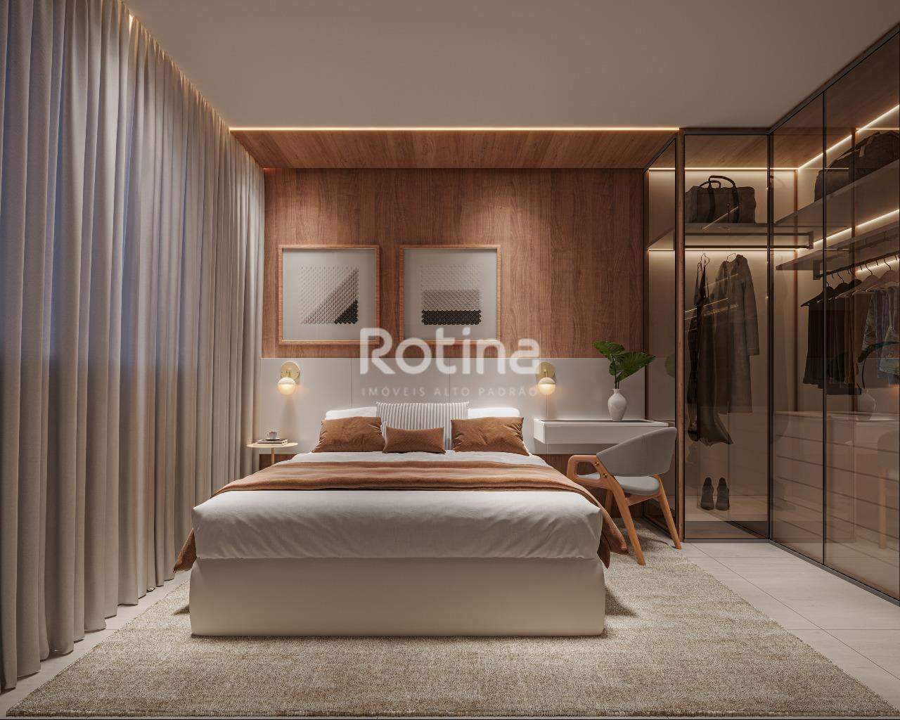 Apartamento à venda, 2 até 3 quartos em Uberlândia no bairro Gávea no valor de R$ R$ 802.585,00 até R$ 1.275.621,00 - Rotina Imobiliária: Quarto