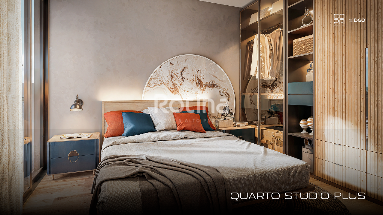 Apartamento à venda, 1 até 1 quartos em Uberlândia no bairro Copacabana no valor de R$ R$ 328.000,00 até R$ 616.640,00 - Rotina Imobiliária: Quarto Studio