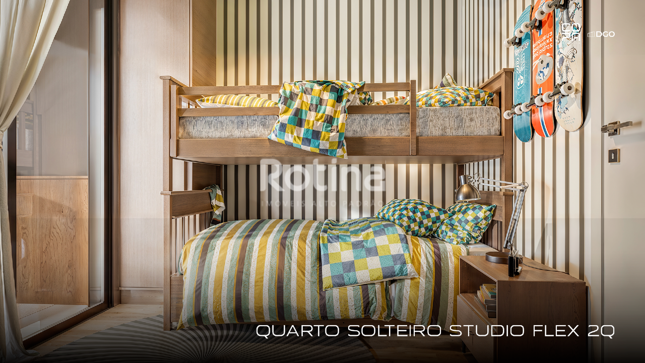 Apartamento à venda, 1 até 1 quartos em Uberlândia no bairro Copacabana no valor de R$ R$ 328.000,00 até R$ 616.640,00 - Rotina Imobiliária: Quarto Studio