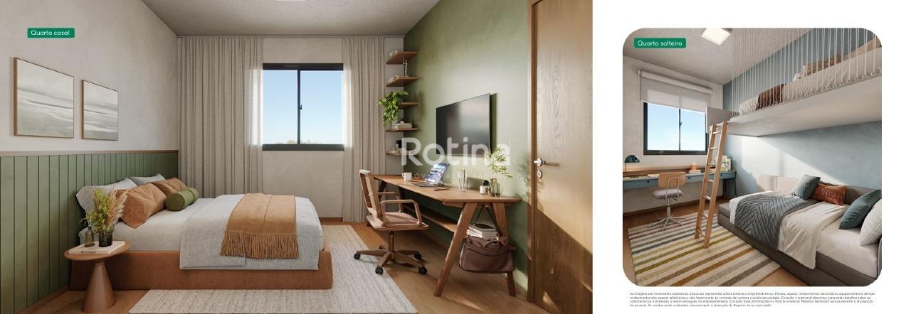 Apartamento à venda, 1 até 2 quartos em Uberlândia no bairro Chacaras Tubalina e Quartel no valor de R$ R$ 235.000,00 até R$ 250.000,00 - Rotina Imobiliária: Quarto casal/solteiro