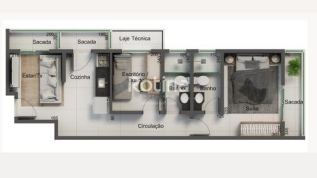 Apartamento à venda, 2 quartos em Uberlândia no bairro Santa Mônica no valor de R$ 334.959,00 - Rotina Imobiliária: 