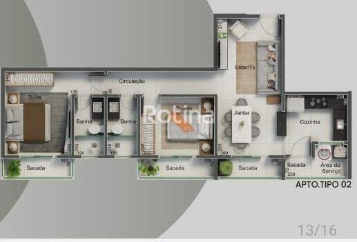 Apartamento à venda, 2 quartos em Uberlândia no bairro Santa Mônica no valor de R$ 450.000,00 - Rotina Imobiliária: 