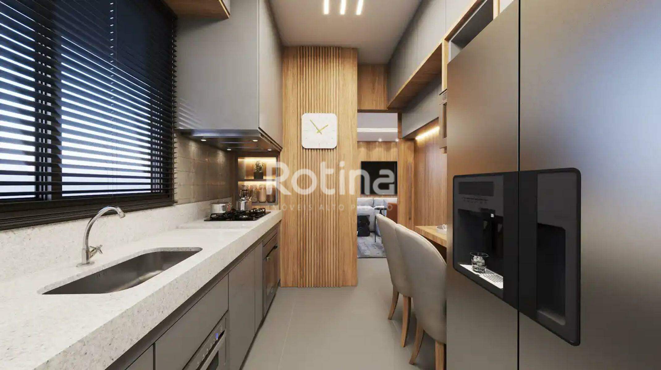 Apartamento à venda, 3 até 3 quartos em Uberlândia no bairro Santa Mônica no valor de R$ R$ 646.900,00 até R$ 646.900,00 - Rotina Imobiliária: Cozinha