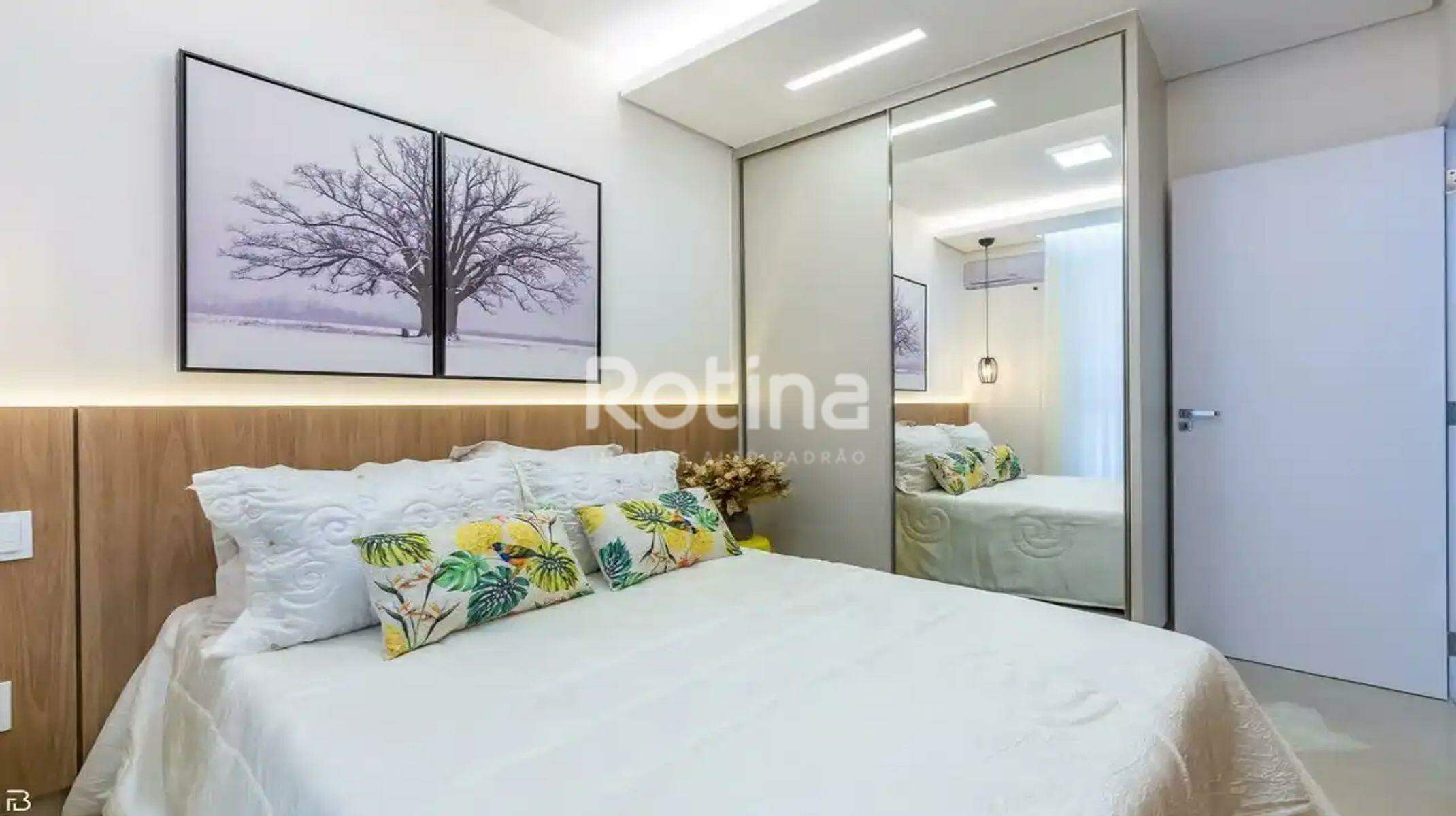 Apartamento à venda, 2 até 2 quartos em Uberlândia no bairro Pampulha no valor de R$ R$ 318.000,00 até R$ 318.000,00 - Rotina Imobiliária: Suíte principal