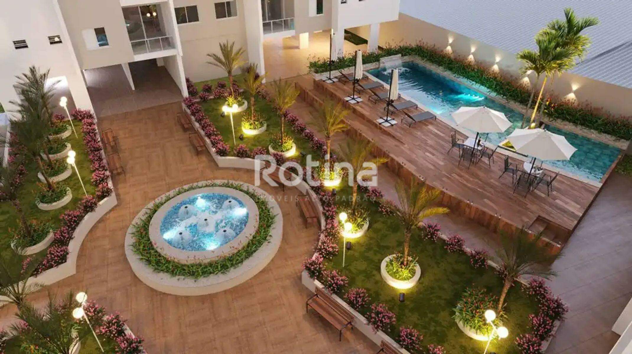 Apartamento à venda, 2 até 3 quartos em Uberlândia no bairro Tubalina no valor de R$ R$ 517.442,00 até R$ 1.484.680,00 - Rotina Imobiliária: Piscina com deck