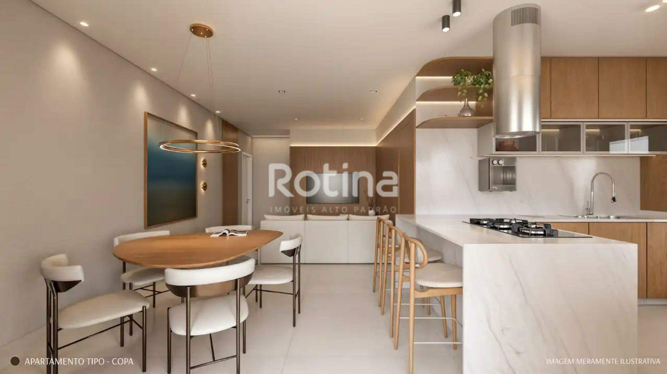 Apartamento à venda, 3 até 3 quartos em Uberlândia no bairro Tabajaras no valor de R$ R$ 1.267.000,00 até R$ 2.950.000,00 - Rotina Imobiliária: Copa - apartamento tipo