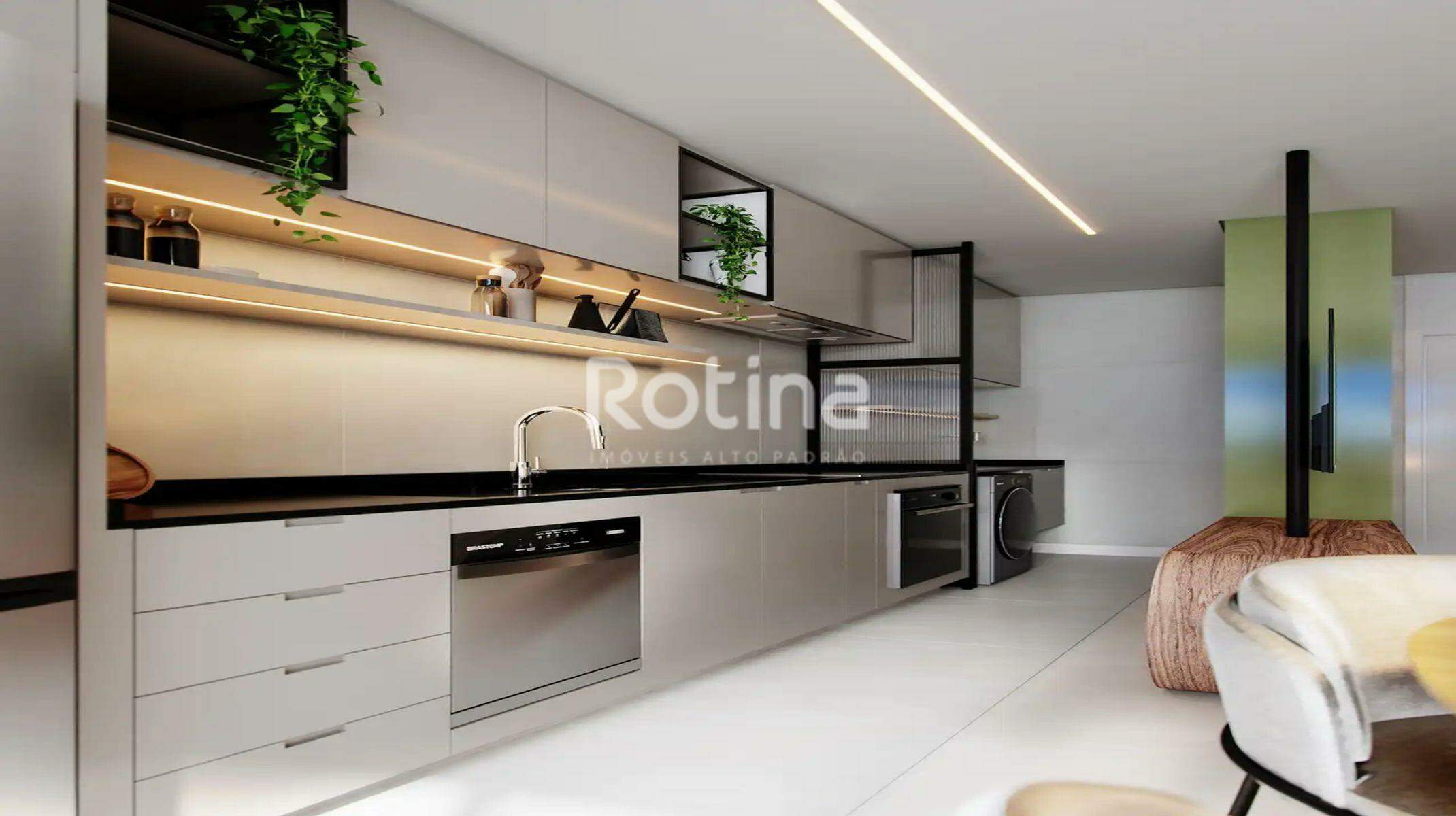 Apartamento à venda, 1 até 2 quartos em Uberlândia no bairro Santa Mônica no valor de R$ R$ 398.800,00 até R$ 476.625,00 - Rotina Imobiliária: Cozinha